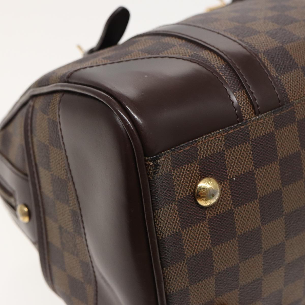 LOUIS VUITTON Damier Ebene Berkeley Hand Bag N52000 LV Auth 81302