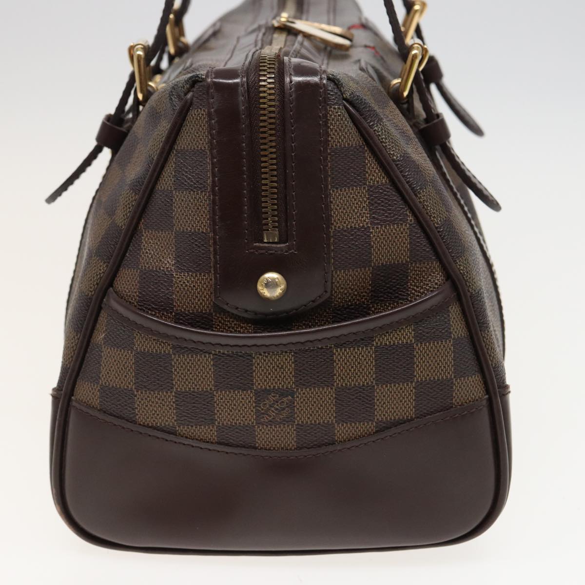 LOUIS VUITTON Damier Ebene Berkeley Hand Bag N52000 LV Auth 81302