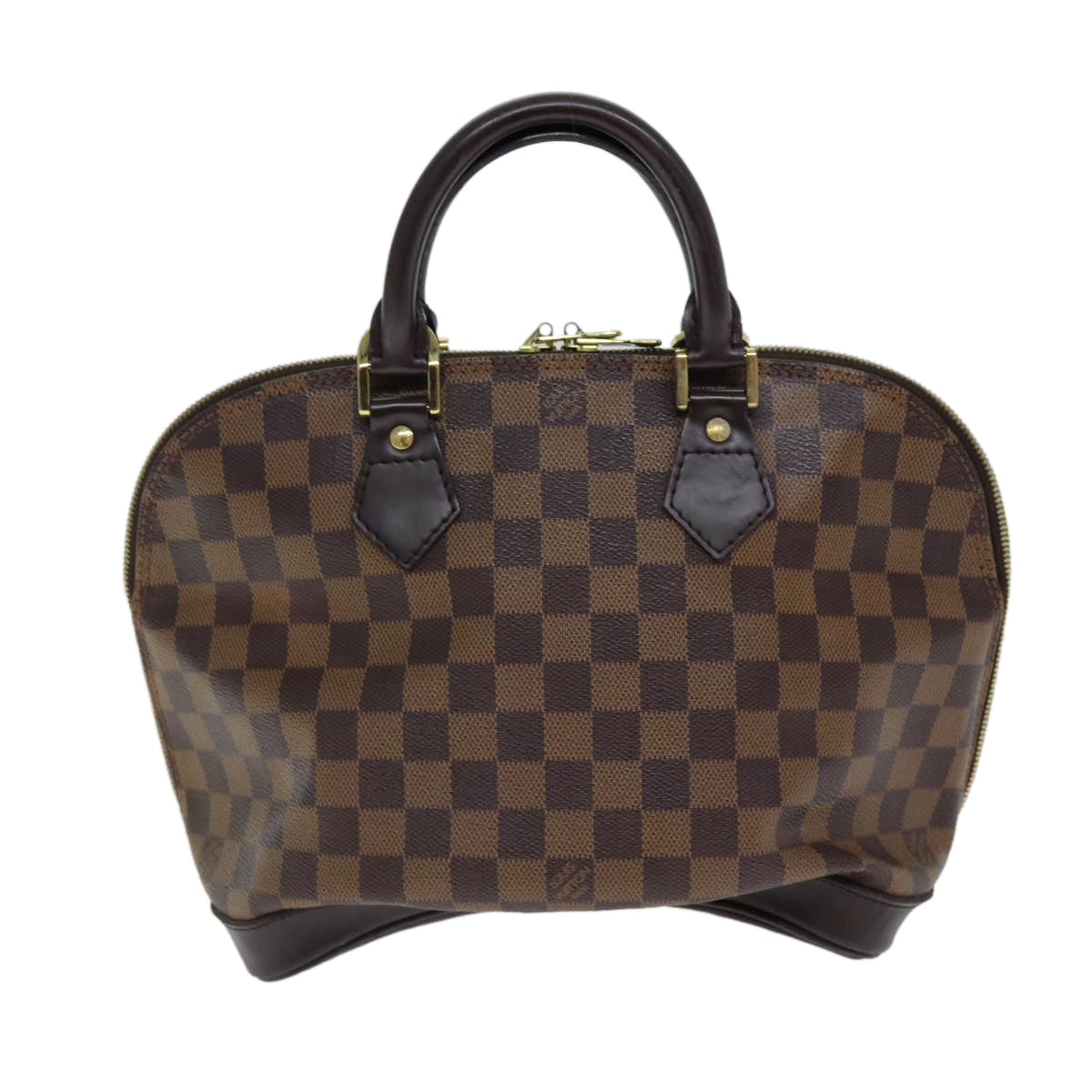 LOUIS VUITTON Damier Ebene Alma Hand Bag N51131 LV Auth 81303