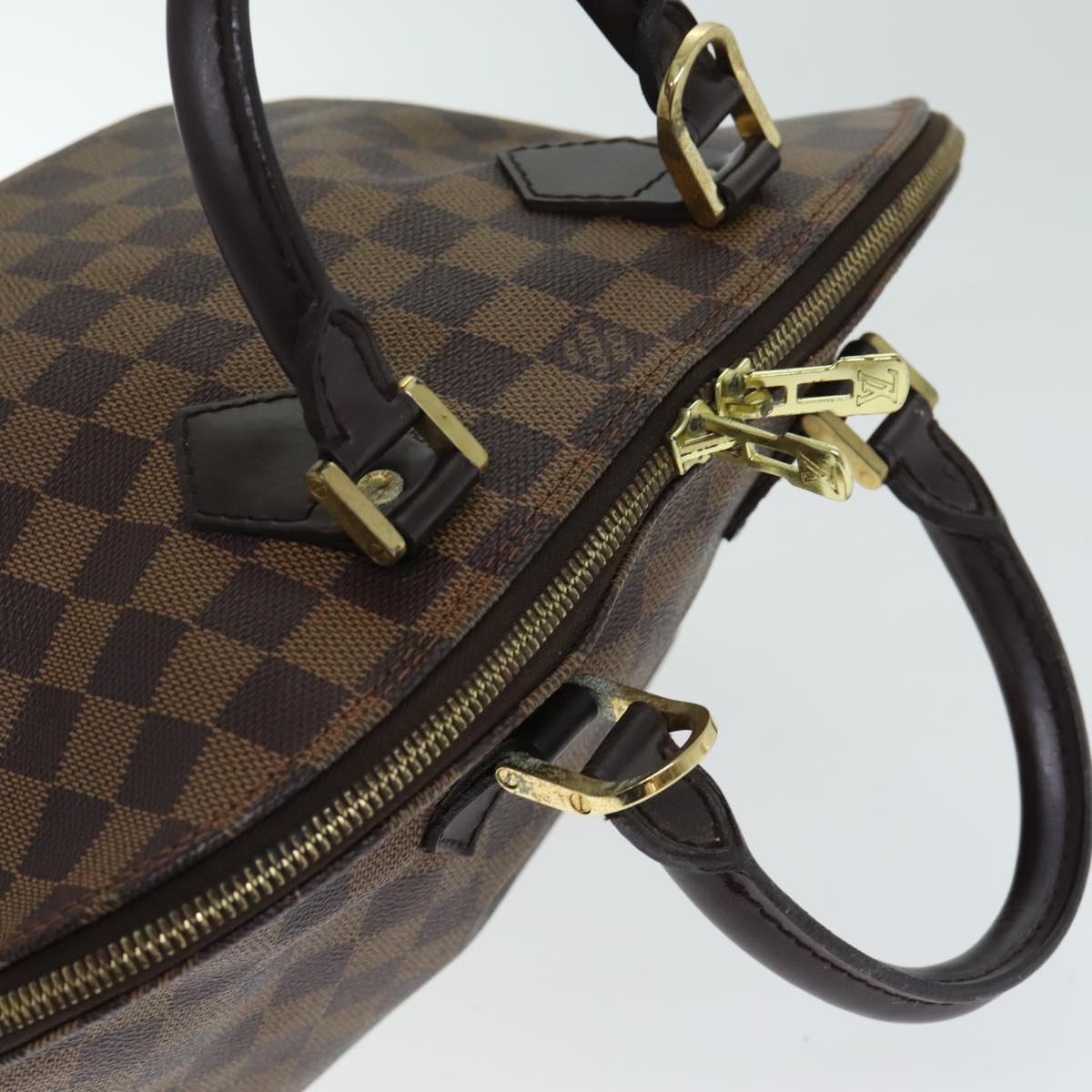 LOUIS VUITTON Damier Ebene Alma Hand Bag N51131 LV Auth 81303