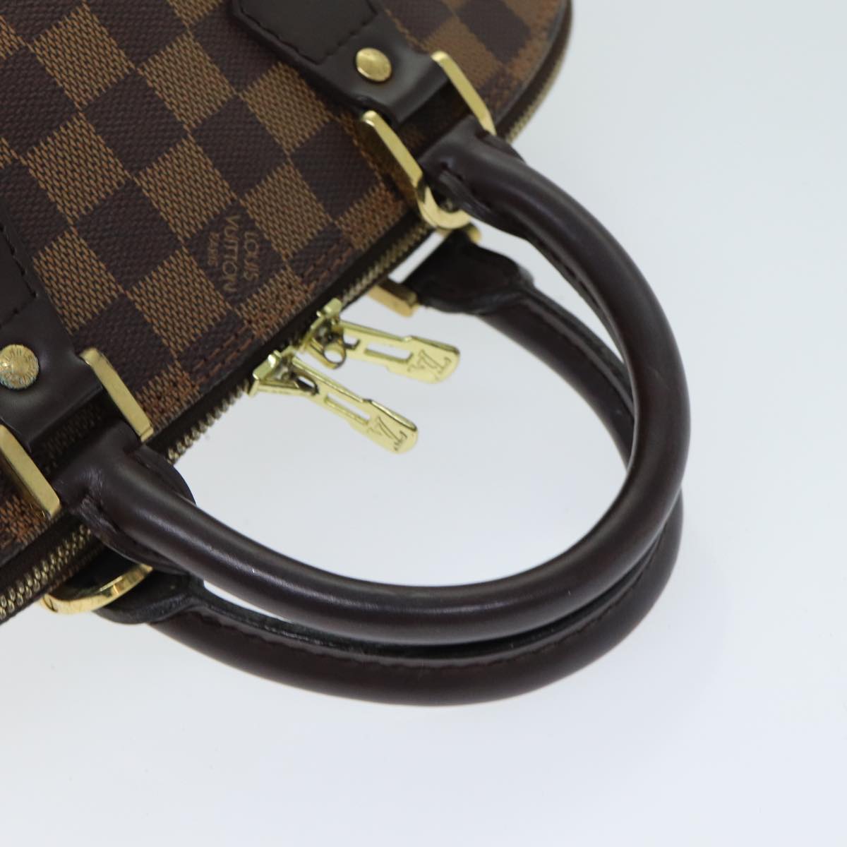 LOUIS VUITTON Damier Ebene Alma Hand Bag N51131 LV Auth 81303