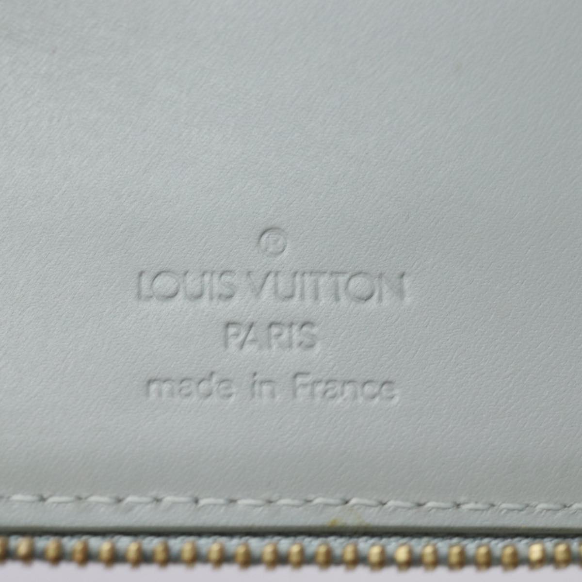 LOUIS VUITTON Monogram Vernis Eldridge Long Wallet Gris M91158 LV Auth 81320