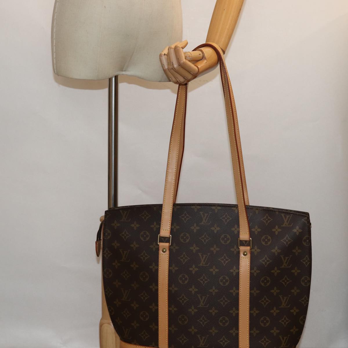 LOUIS VUITTON Monogram Babylone Tote Bag M51102 LV Auth 81349