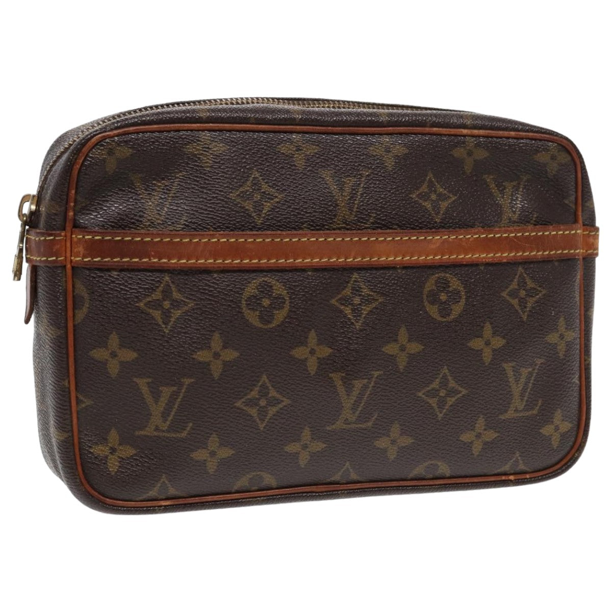 LOUIS VUITTON Monogram Compiegne 23 Clutch Bag M51847 LV Auth 81358