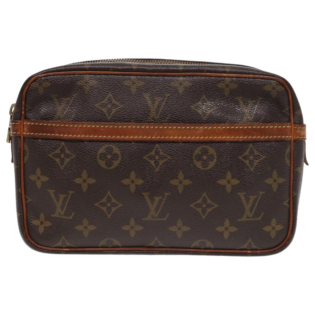 LOUIS VUITTON Monogram Compiegne 23 Clutch Bag M51847 LV Auth 81358