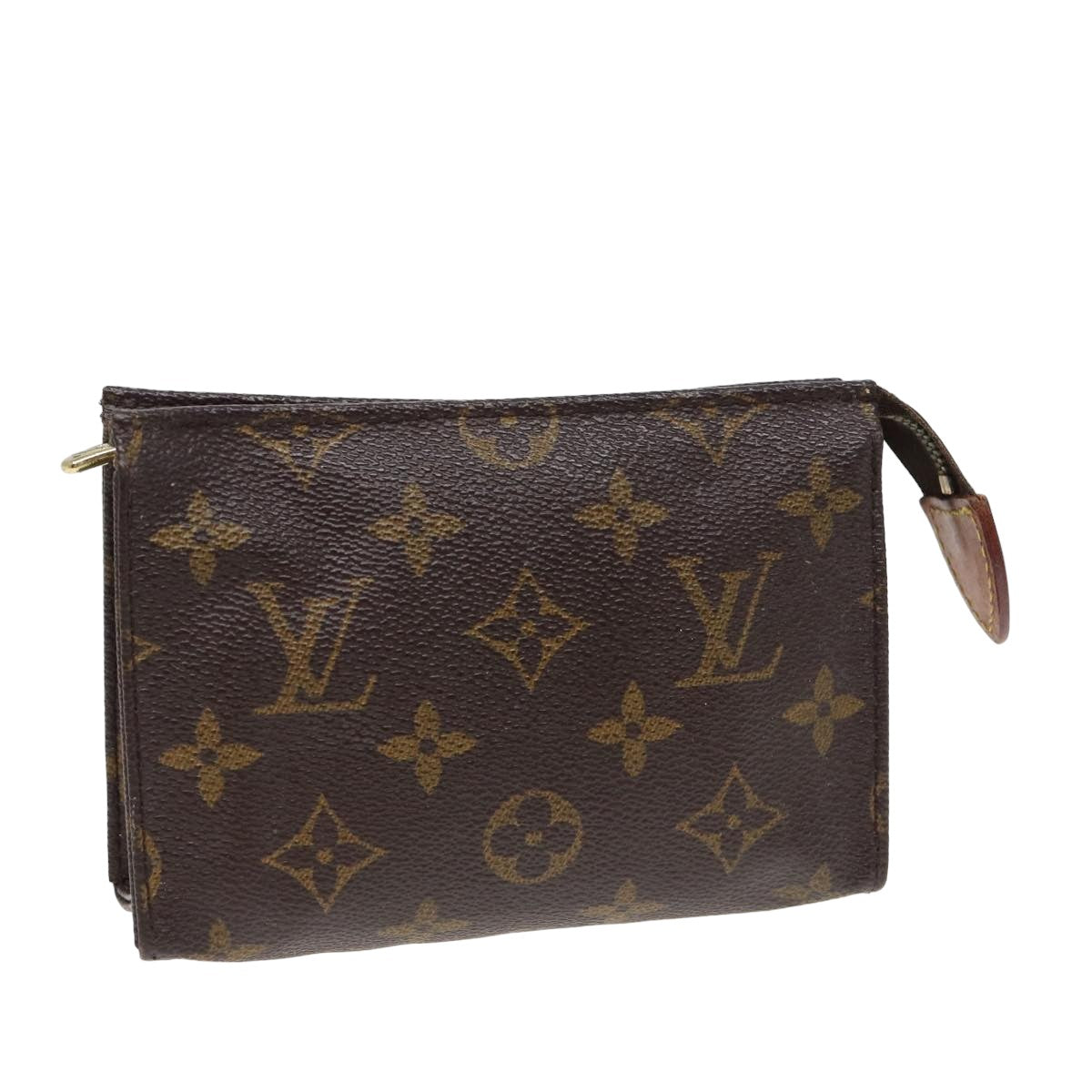 LOUIS VUITTON Monogram Poche Toilette 15 Pouch M47546 LV Auth 81374