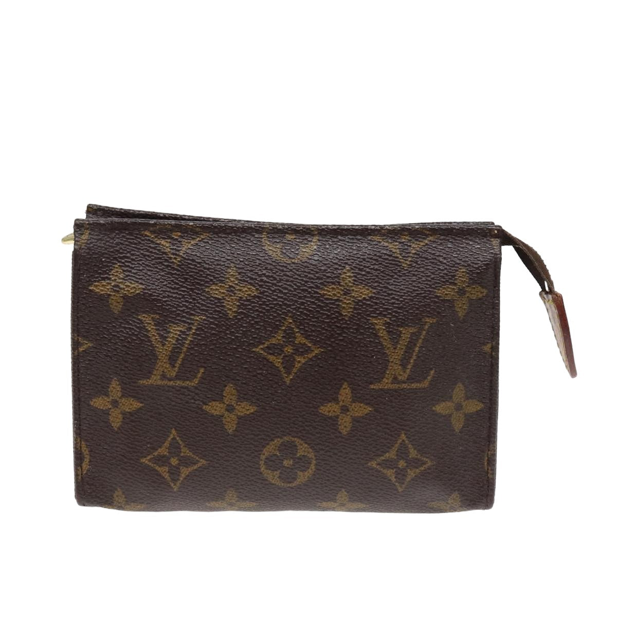 LOUIS VUITTON Monogram Poche Toilette 15 Pouch M47546 LV Auth 81374