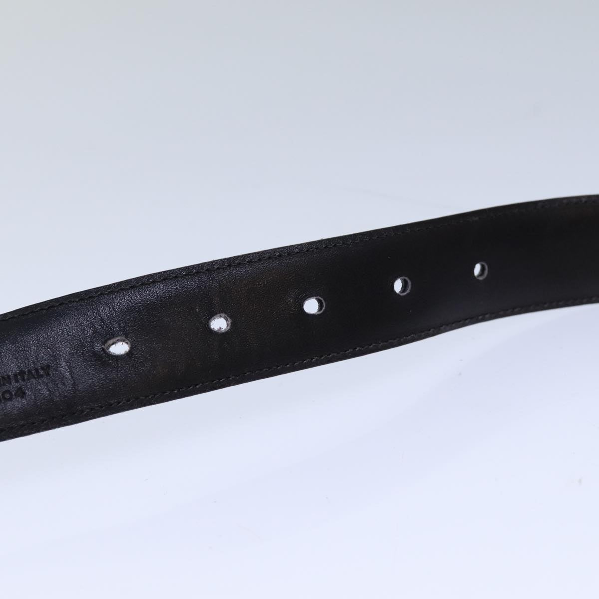 CELINE Belt 65 Leather 29.9"" Black Auth 81375