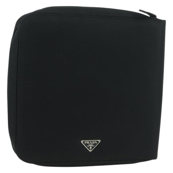 PRADA Mini Disc Case Nylon Black Auth 81379