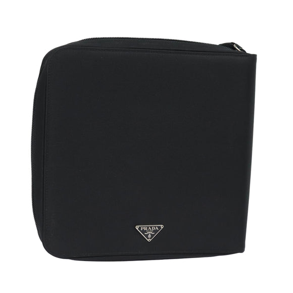 PRADA MiniDisc Case Nylon Black Auth 81379V