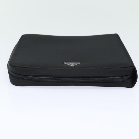PRADA MiniDisc Case Nylon Black Auth 81379V