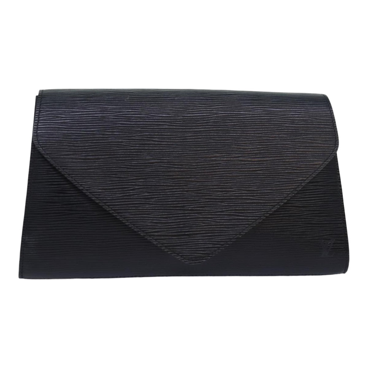 LOUIS VUITTON Epi Art Deco Clutch Bag Black M52632 LV Auth 81383