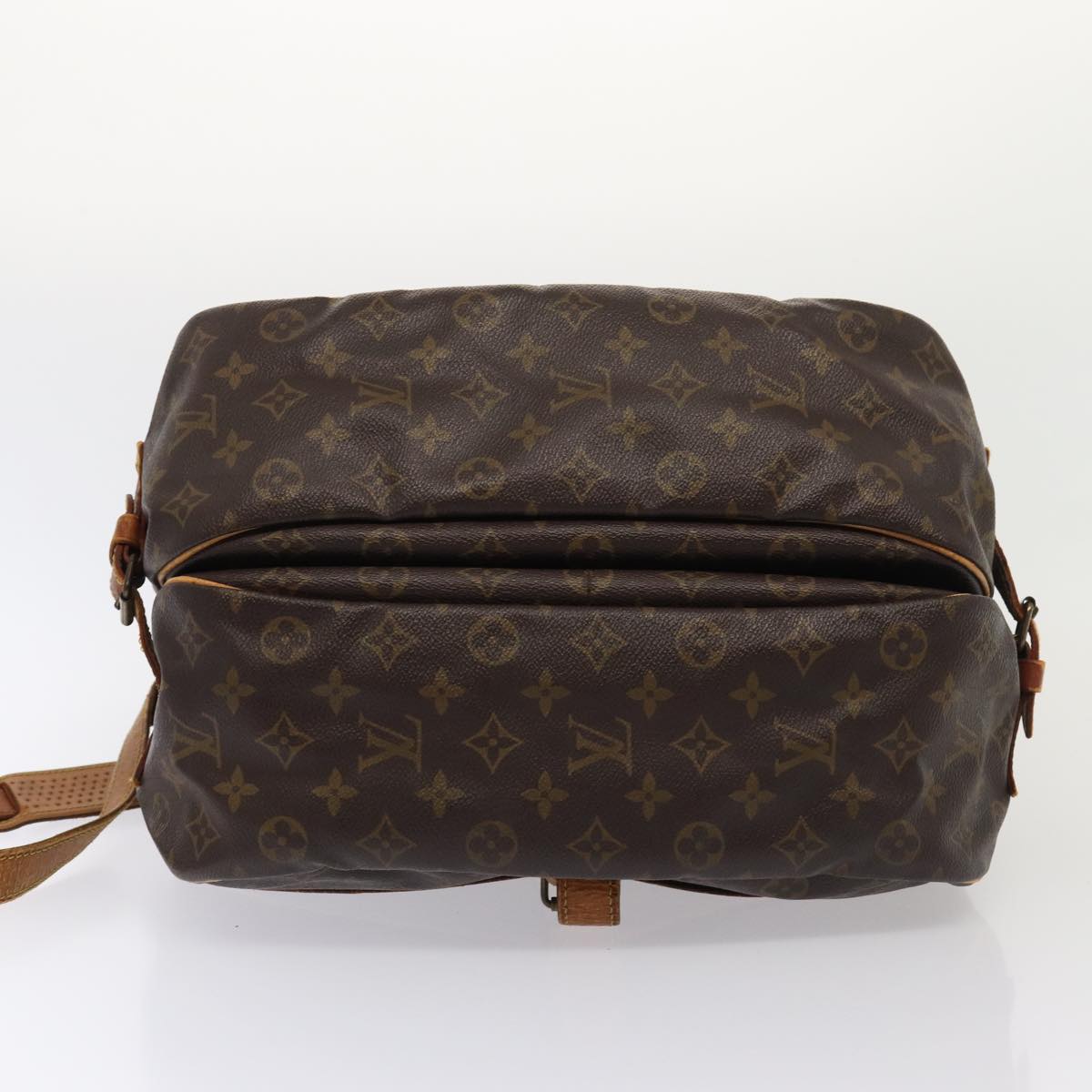 LOUIS VUITTON Monogram Saumur 35 Shoulder Bag M42254 LV Auth 81387