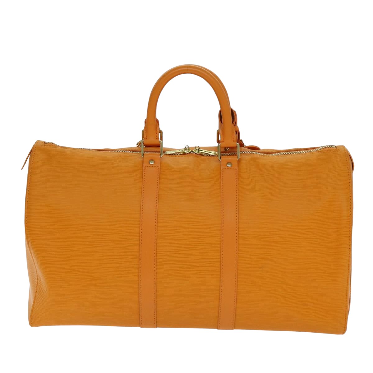 LOUIS VUITTON Epi Keepall 45 Boston Bag Orange Mandarin M5906H LV Auth 81396A - 0