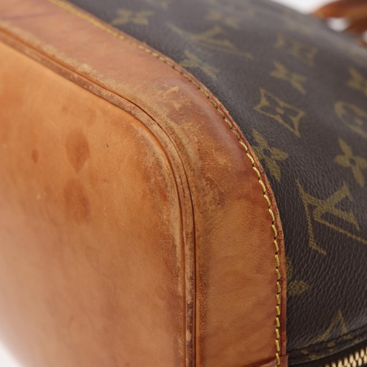 LOUIS VUITTON Monogram Alma Hand Bag M51130 LV Auth 81398