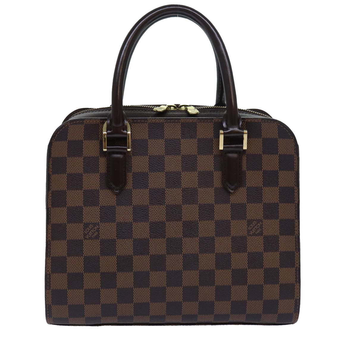 LOUIS VUITTON Damier Ebene Triana Hand Bag N51155 LV Auth 81399