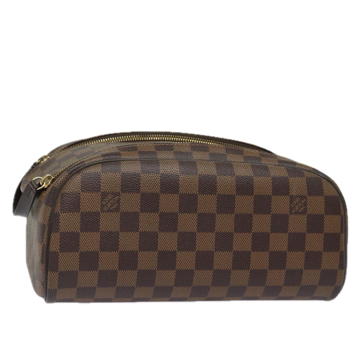 LOUIS VUITTON Damier Ebene Trousse Toilette King Size Pouch N47527 Auth 81413A