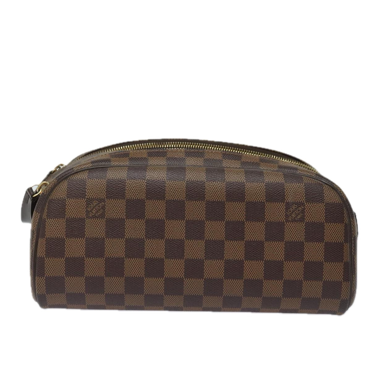 LOUIS VUITTON Damier Ebene Trousse Toilette King Size Pouch N47527 Auth 81413A