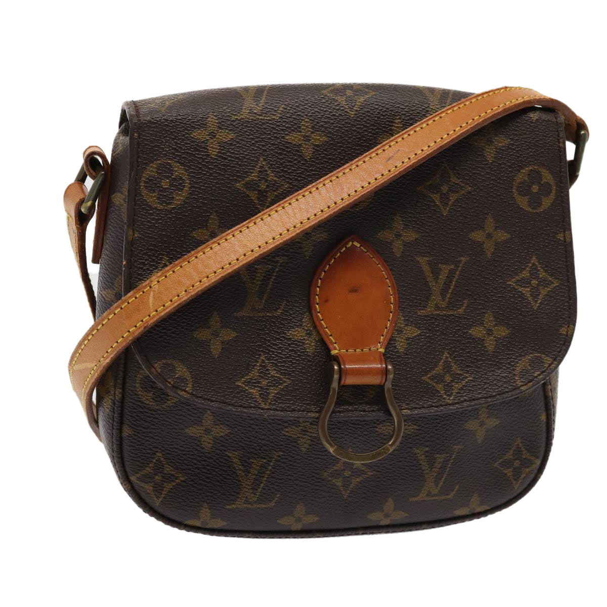 LOUIS VUITTON Monogram Saint Cloud MM Shoulder Bag M51243 LV Auth 81414