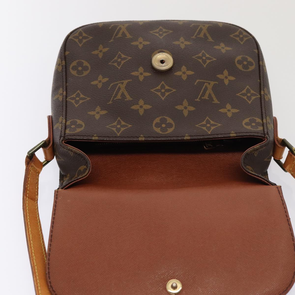 LOUIS VUITTON Monogram Saint Cloud MM Shoulder Bag M51243 LV Auth 81414