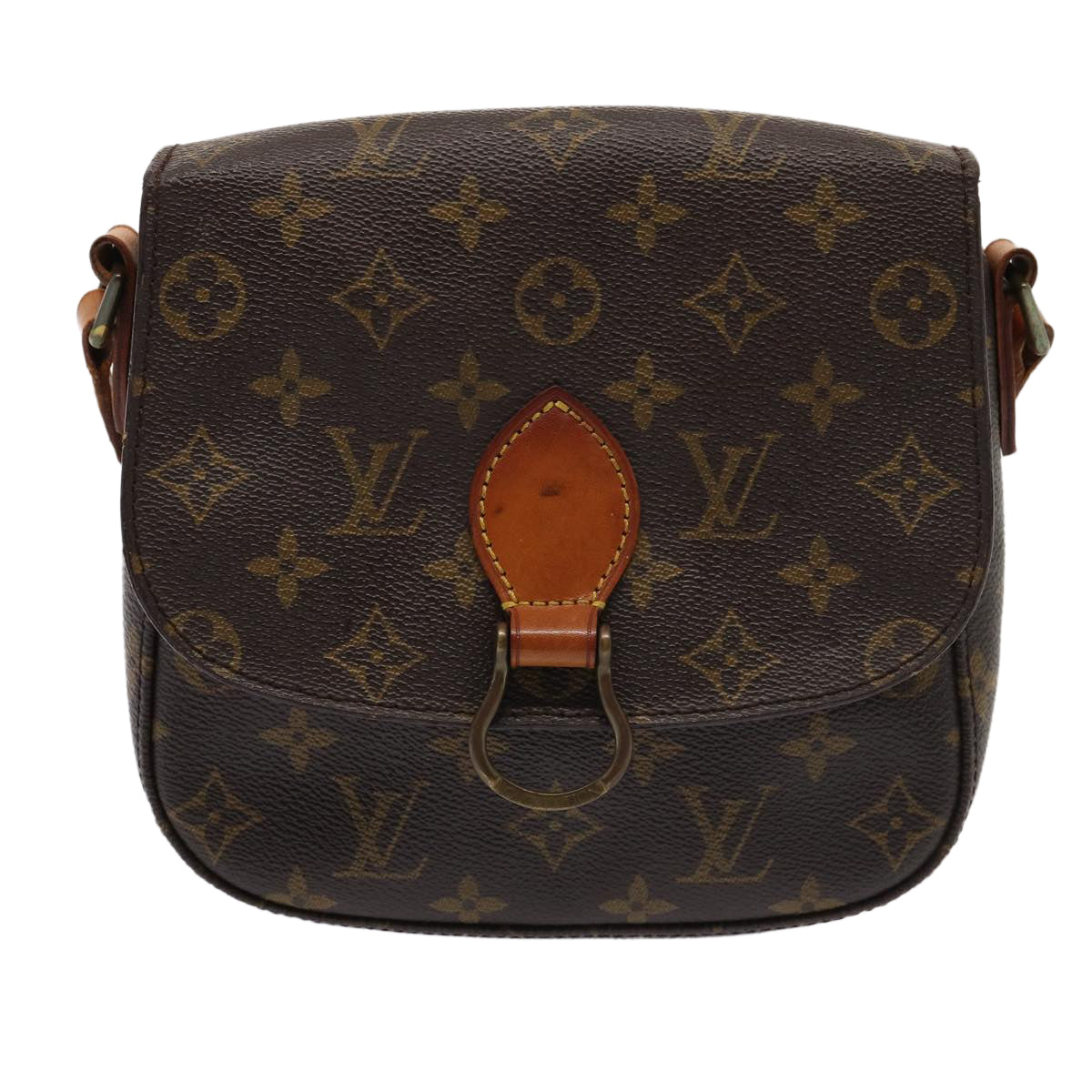 LOUIS VUITTON Monogram Saint Cloud MM Shoulder Bag M51243 LV Auth 81414