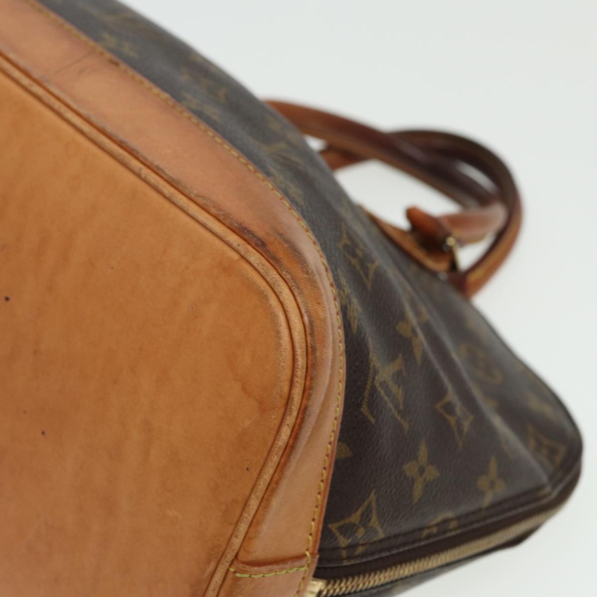 LOUIS VUITTON Monogram Alma Hand Bag M51130 LV Auth 81419