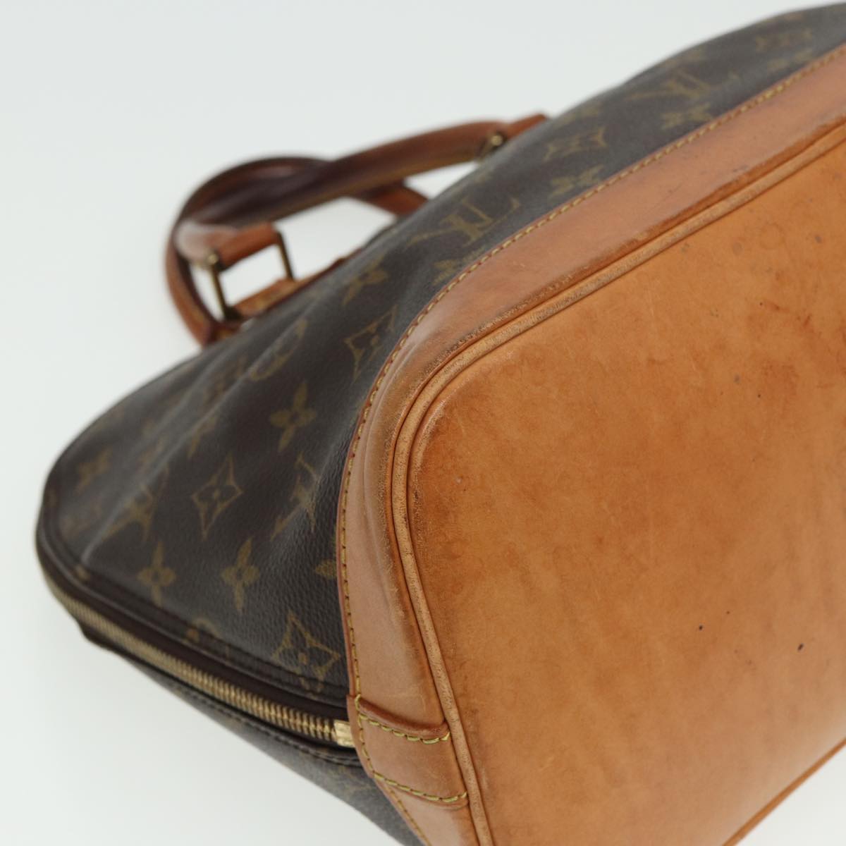 LOUIS VUITTON Monogram Alma Hand Bag M51130 LV Auth 81419