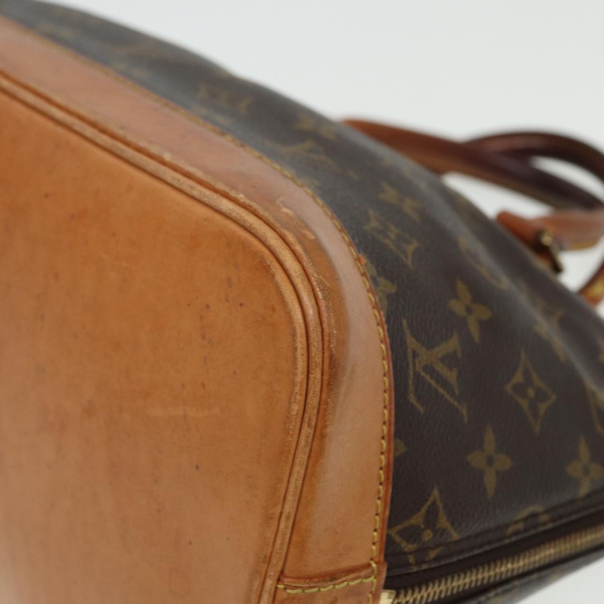 LOUIS VUITTON Monogram Alma Hand Bag M51130 LV Auth 81419