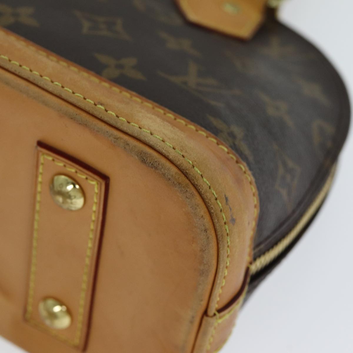 LOUIS VUITTON Monogram Alma BB Hand Bag 2way M53152 LV Auth 81420