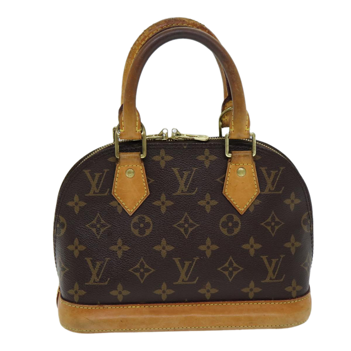 LOUIS VUITTON Monogram Alma BB Hand Bag 2way M53152 LV Auth 81420