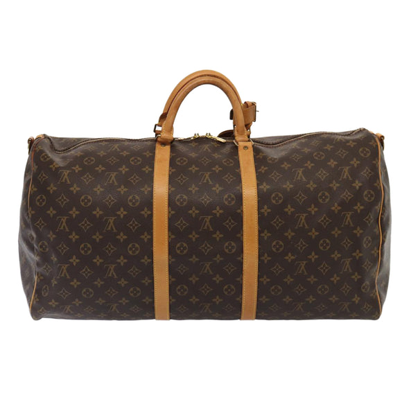 LOUIS VUITTON Monogram Keepall Bandouliere 60 Boston Bag M41412 LV Auth 81426