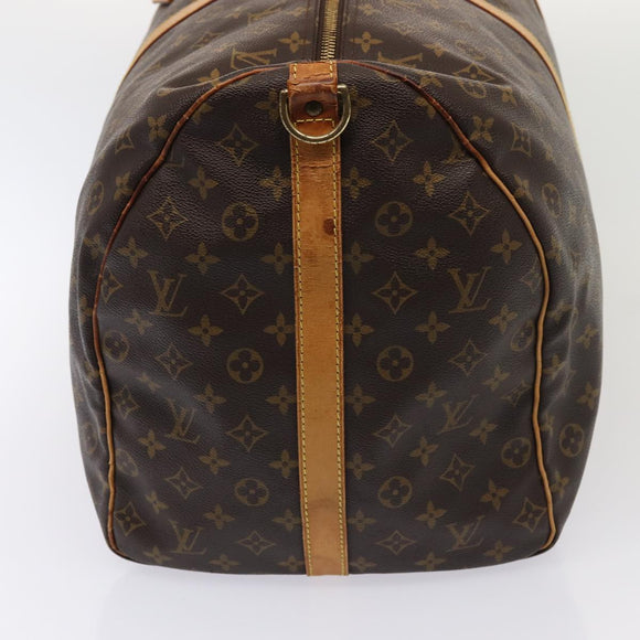 LOUIS VUITTON Monogram Keepall Bandouliere 60 Boston Bag M41412 LV Auth 81426