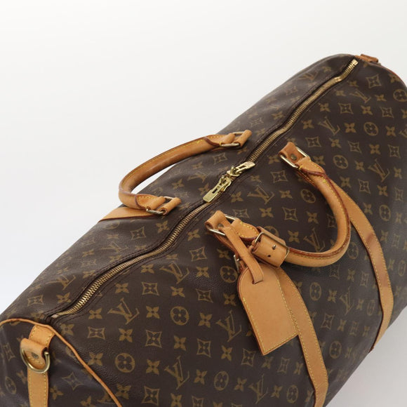 LOUIS VUITTON Monogram Keepall Bandouliere 60 Boston Bag M41412 LV Auth 81426
