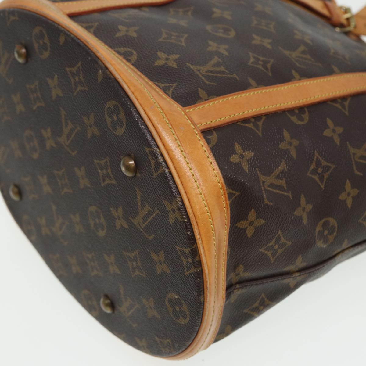 LOUIS VUITTON Monogram Bucket GM Shoulder Bag M42236 LV Auth 81429