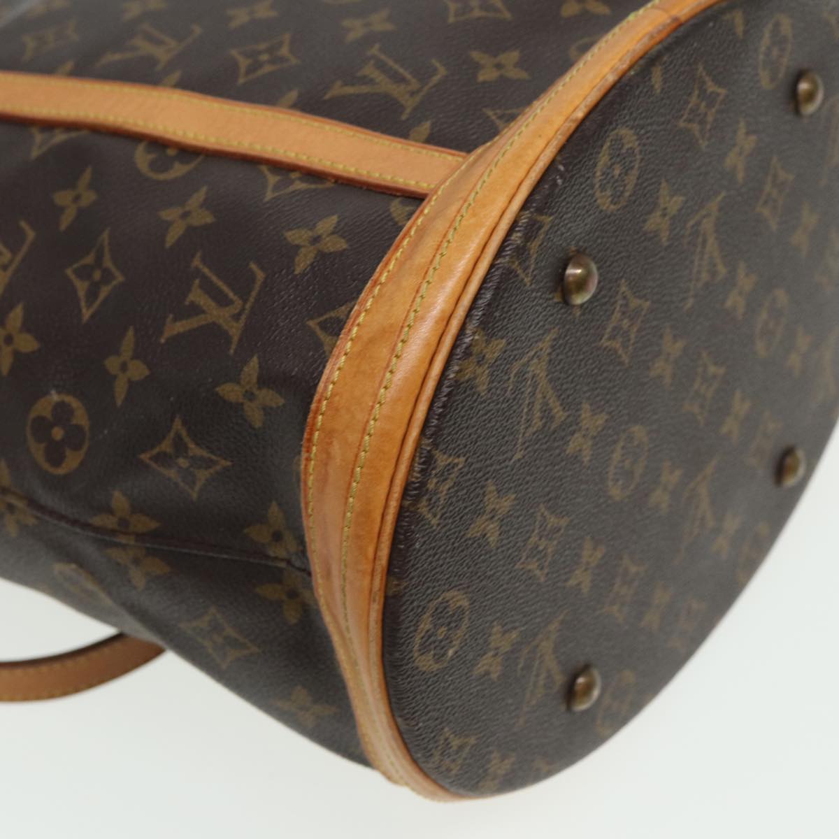 LOUIS VUITTON Monogram Bucket GM Shoulder Bag M42236 LV Auth 81429