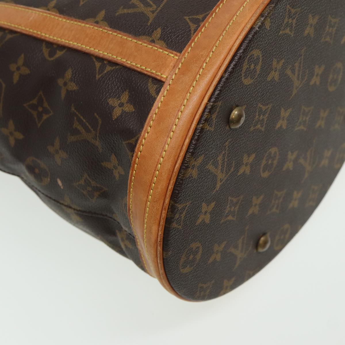 LOUIS VUITTON Monogram Bucket GM Shoulder Bag M42236 LV Auth 81430