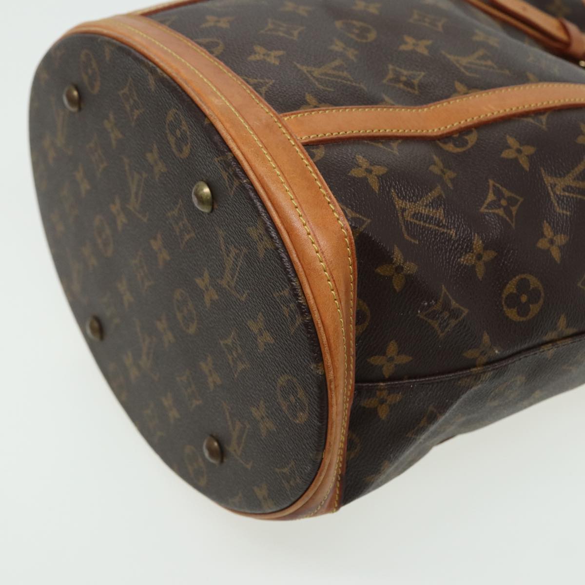 LOUIS VUITTON Monogram Bucket GM Shoulder Bag M42236 LV Auth 81430