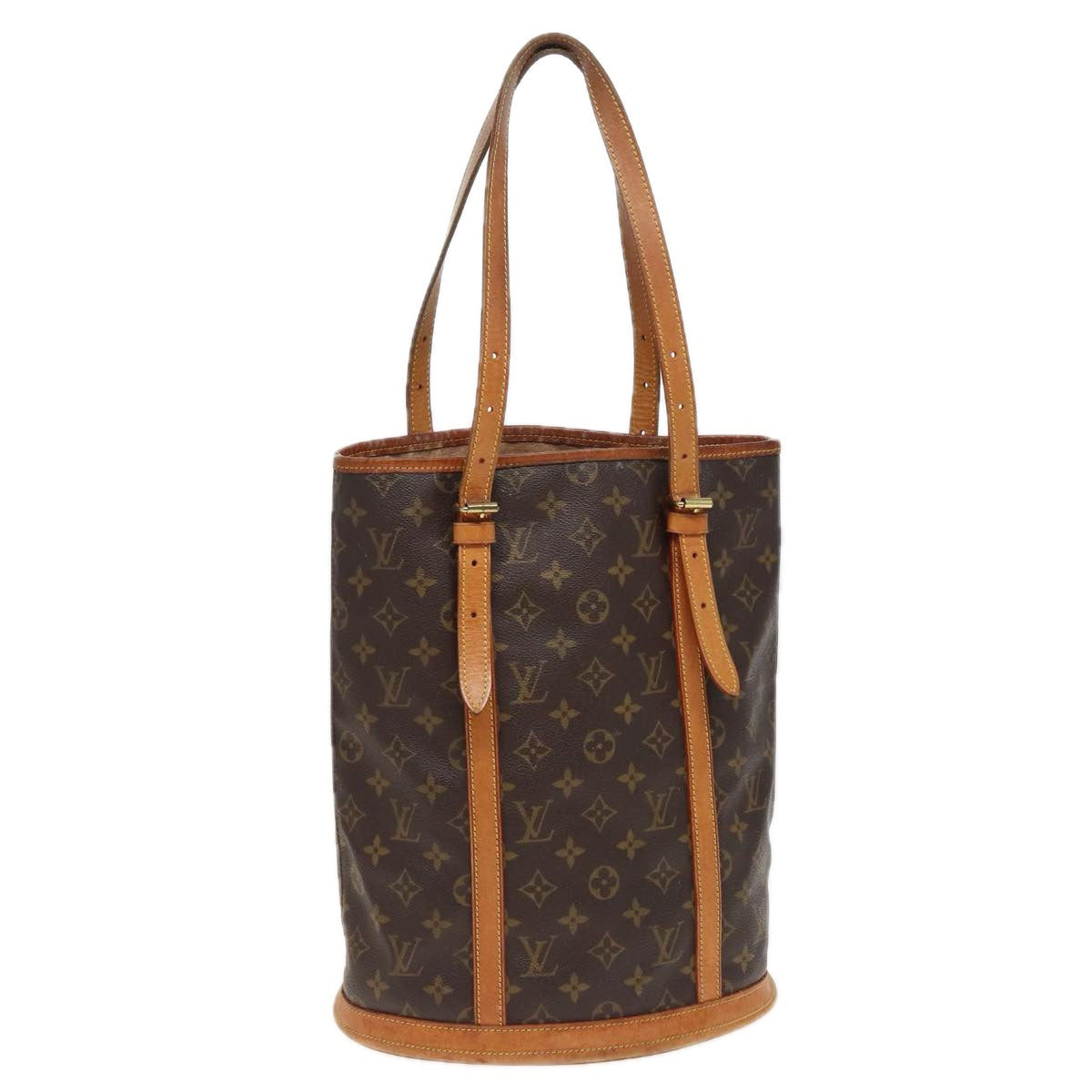 LOUIS VUITTON Monogram Bucket GM Shoulder Bag M42236 LV Auth 81431