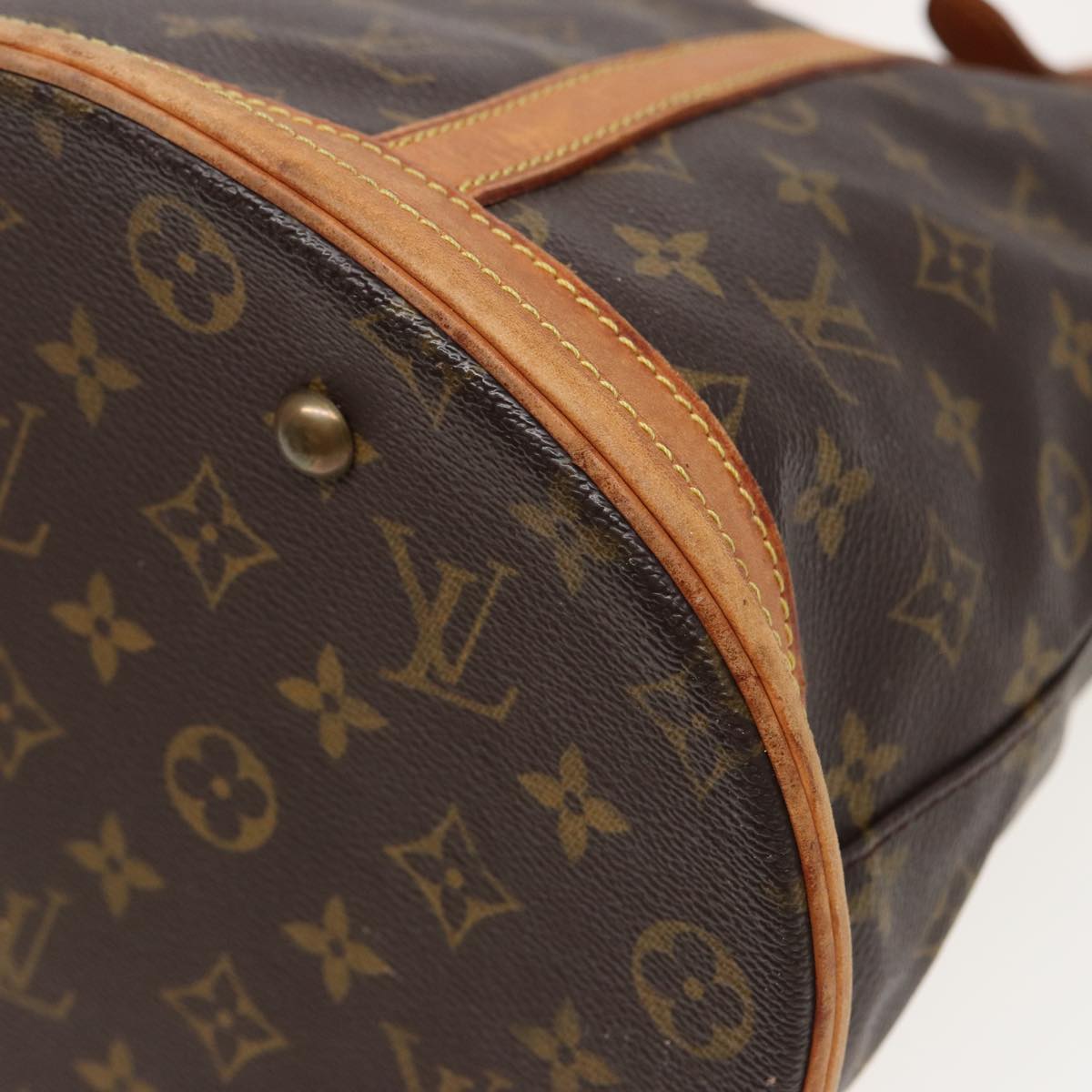 LOUIS VUITTON Monogram Bucket GM Shoulder Bag M42236 LV Auth 81431