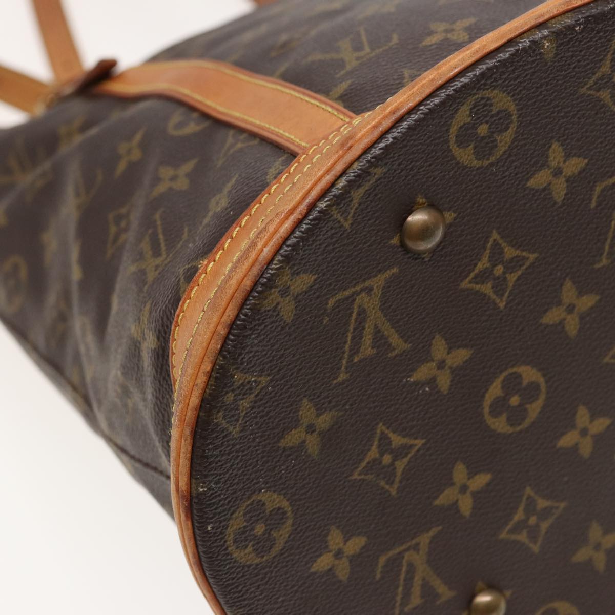 LOUIS VUITTON Monogram Bucket GM Shoulder Bag M42236 LV Auth 81431