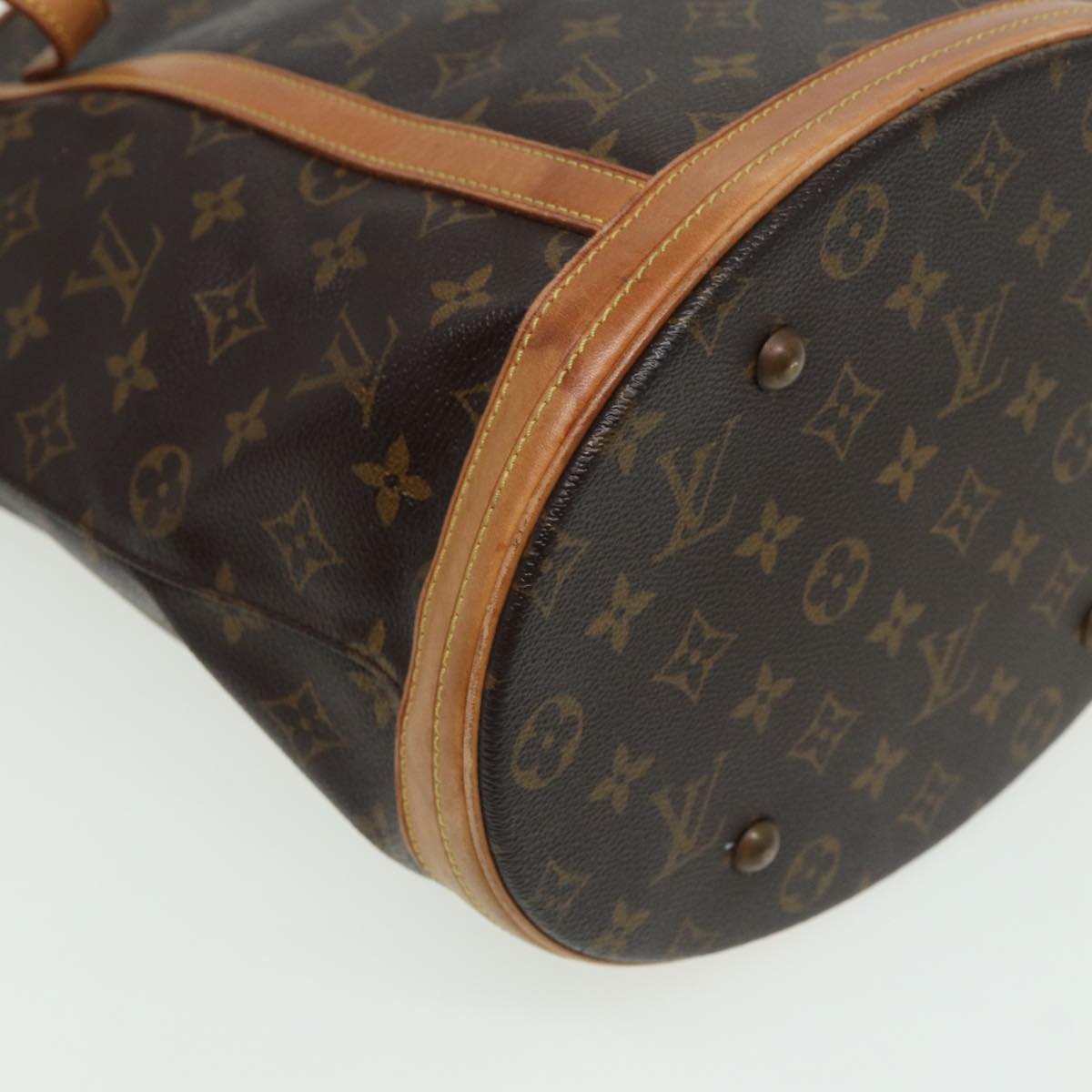 LOUIS VUITTON Monogram Bucket GM Shoulder Bag M42236 LV Auth 81432