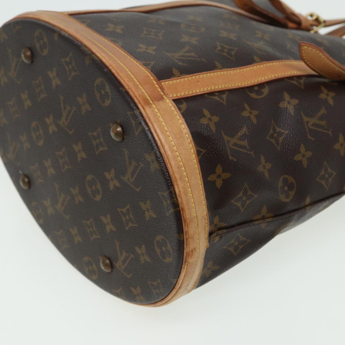 LOUIS VUITTON Monogram Bucket GM Shoulder Bag M42236 LV Auth 81432