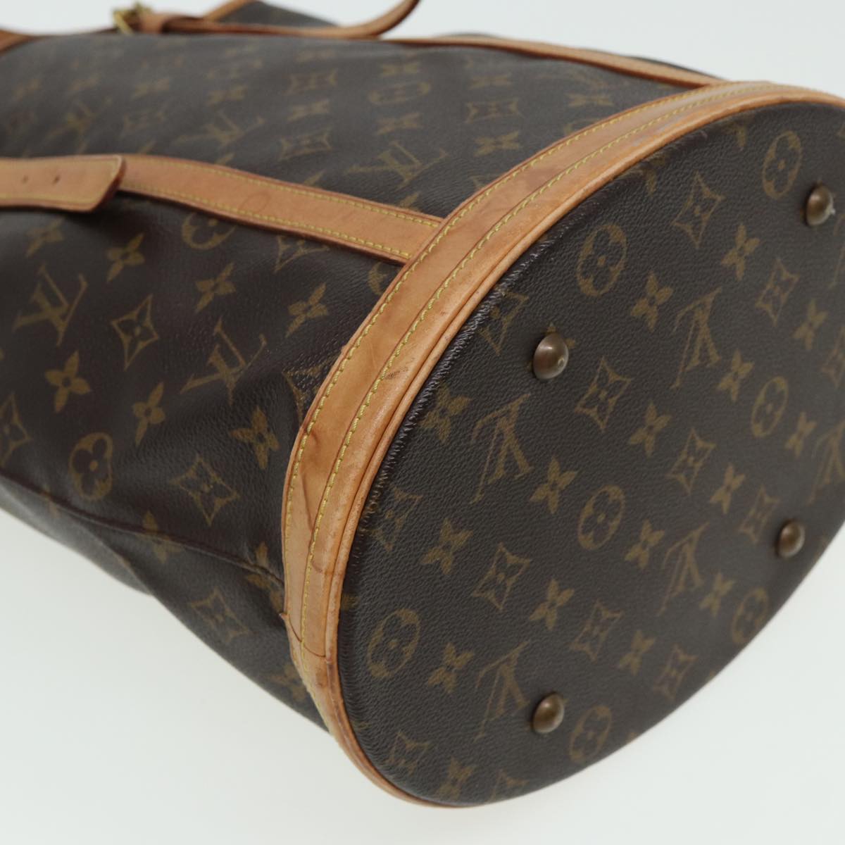 LOUIS VUITTON Monogram Bucket GM Shoulder Bag M42236 LV Auth 81432