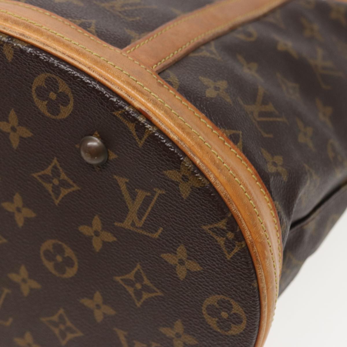 LOUIS VUITTON Monogram Bucket GM Shoulder Bag M42236 LV Auth 81433