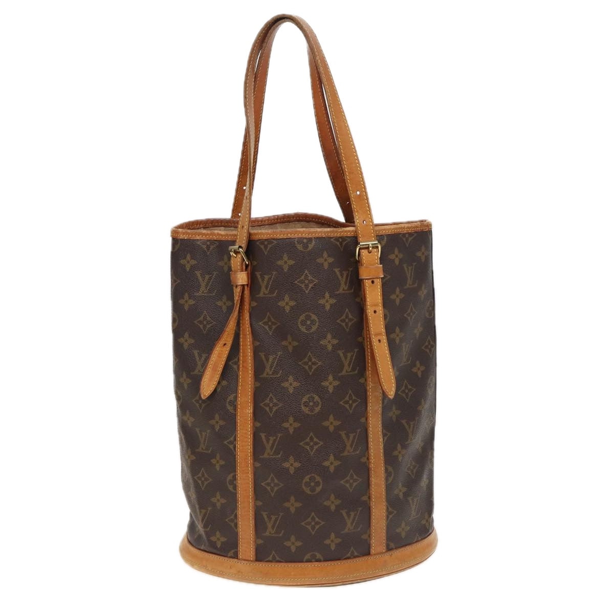 LOUIS VUITTON Monogram Bucket GM Shoulder Bag M42236 LV Auth 81433