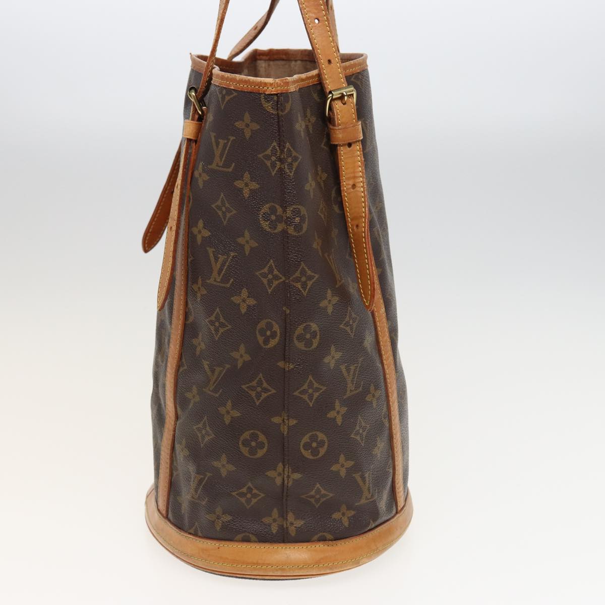 LOUIS VUITTON Monogram Bucket GM Shoulder Bag M42236 LV Auth 81433