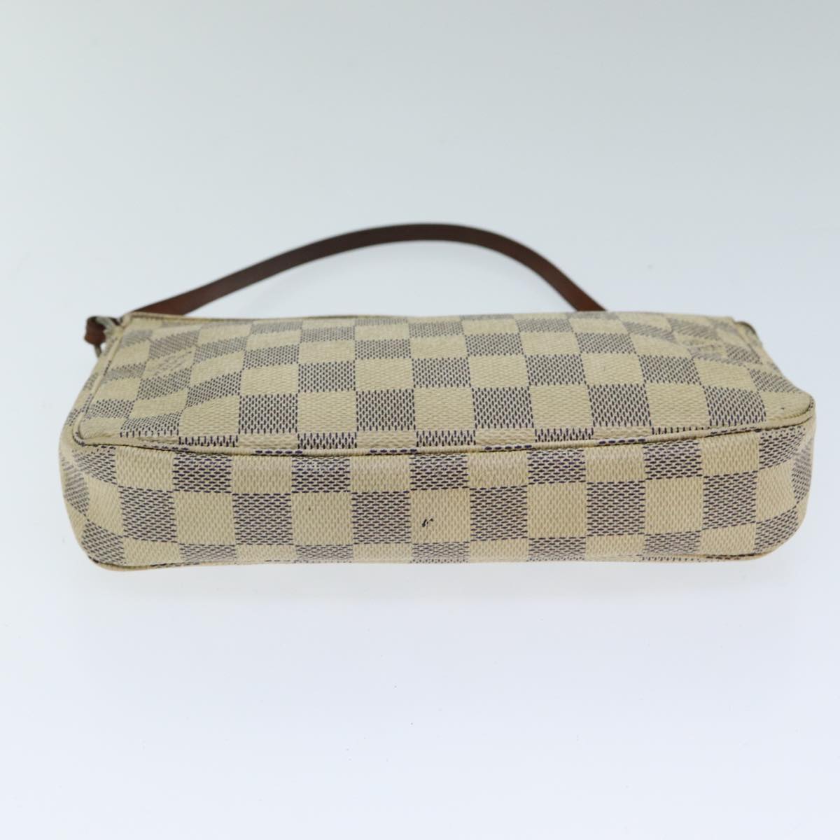 LOUIS VUITTON Damier Azur Pochette Accessoires Pouch N51986 LV Auth 81474