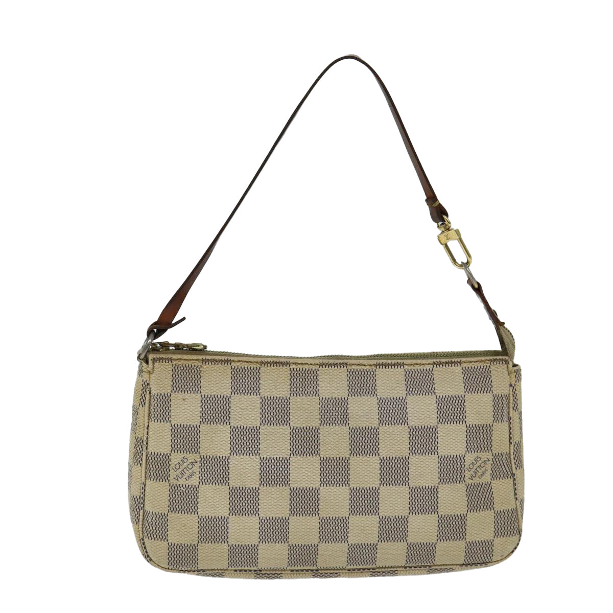 LOUIS VUITTON Damier Azur Pochette Accessoires Pouch N51986 LV Auth 81474