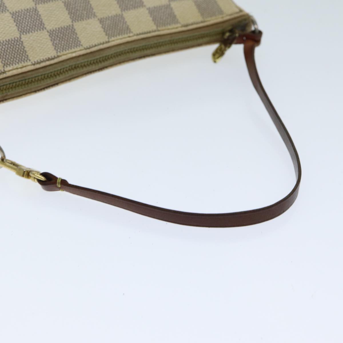 LOUIS VUITTON Damier Azur Pochette Accessoires Pouch N51986 LV Auth 81474