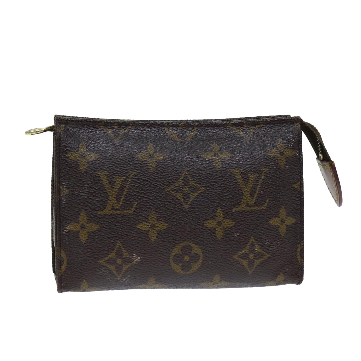 LOUIS VUITTON Monogram Poche Toilette 15 Pouch M47546 LV Auth 81479